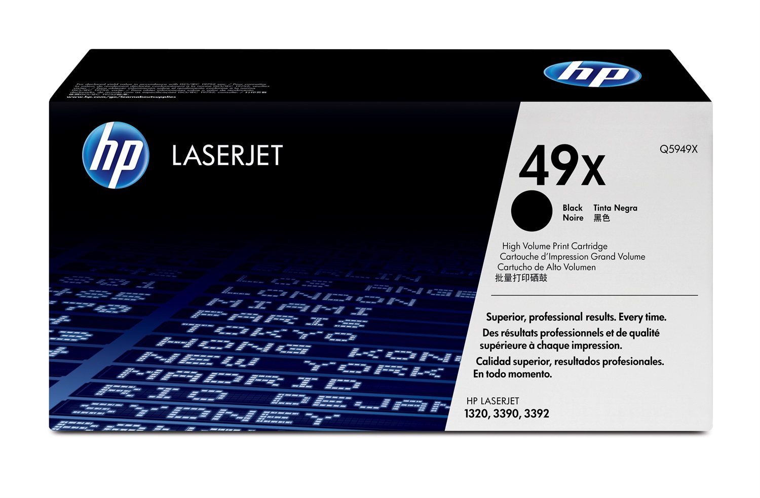 HP Toner Originale Nero 49X Q5949X - Alta Capacità, 6000 Pagine, Compatibile con LaserJet 1320/1320N/1320NW/1320TN/3390/3392