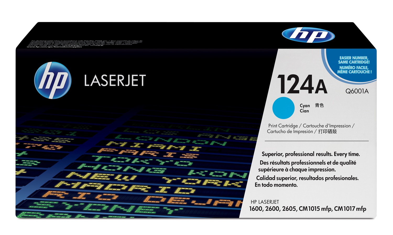 HP Cartuccia Toner Originale Q6001A Ciano - Compatibile con Color LaserJet 1600, 2600N, 2605, 2605DN, 2605DTN, CM1015MFP, CM1017MFP - Fino a 2.000 Pagine