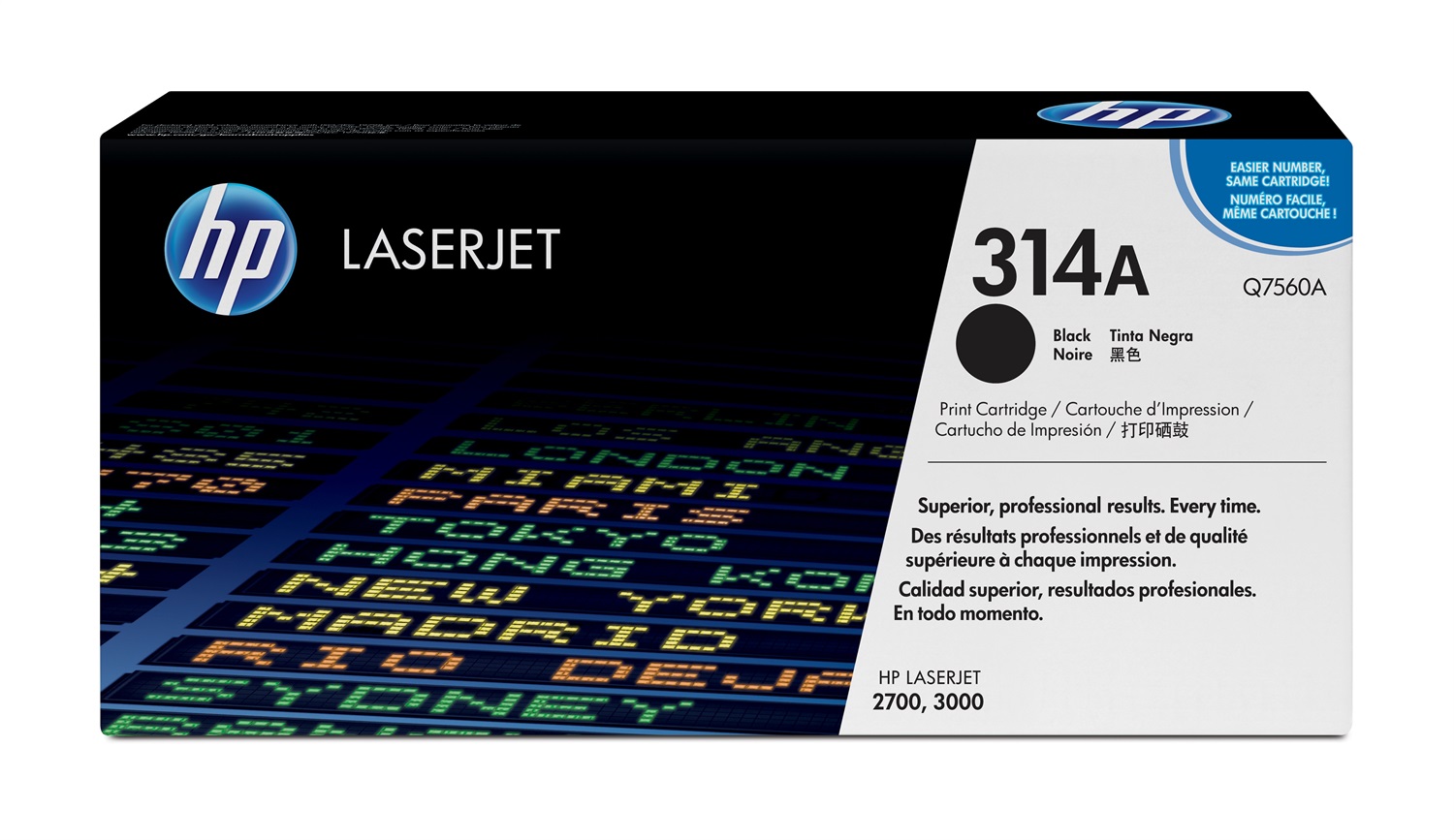HP Q7560A 314A Cartuccia Toner Originale Nero per Stampanti LaserJet - Resa 6.500 Pagine