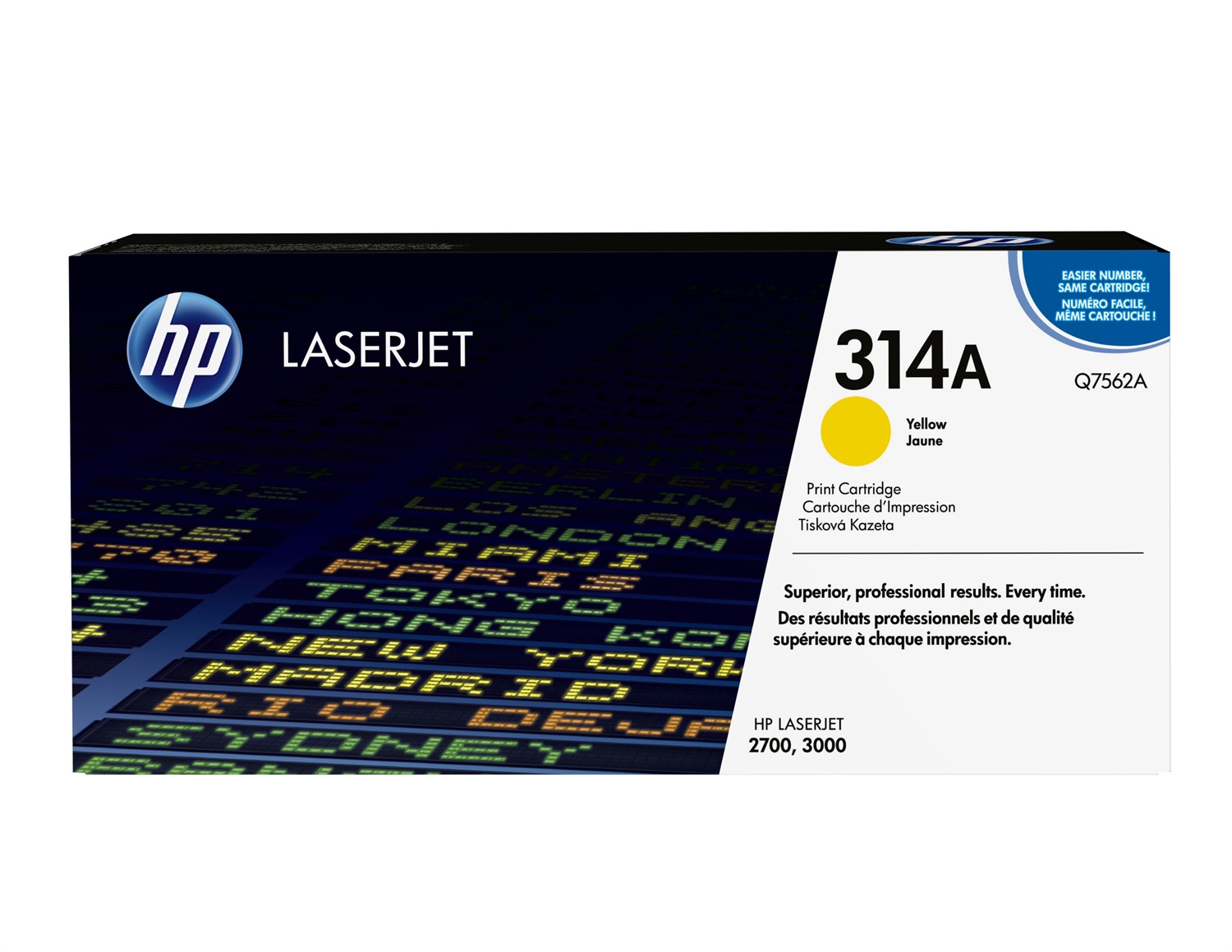 HP Q7562A 314A Cartuccia Toner Originale Giallo - 3.500 Pagine per LaserJet Color 2700/3000