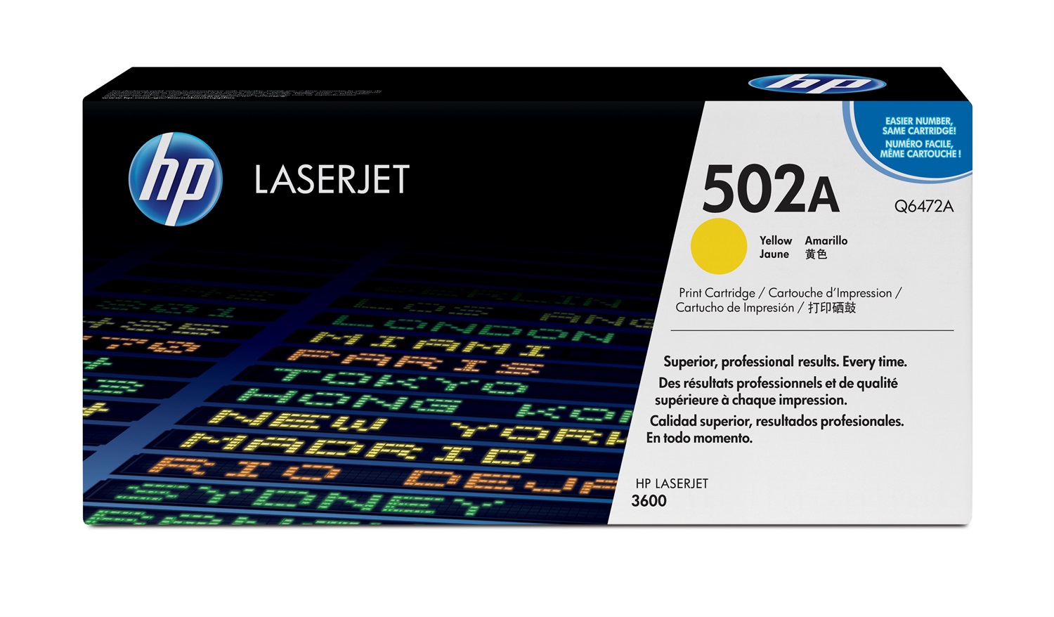 HP Cartuccia Toner originale giallo Q6472A / 502A per Color LaserJet 3600 - 4000 pagine