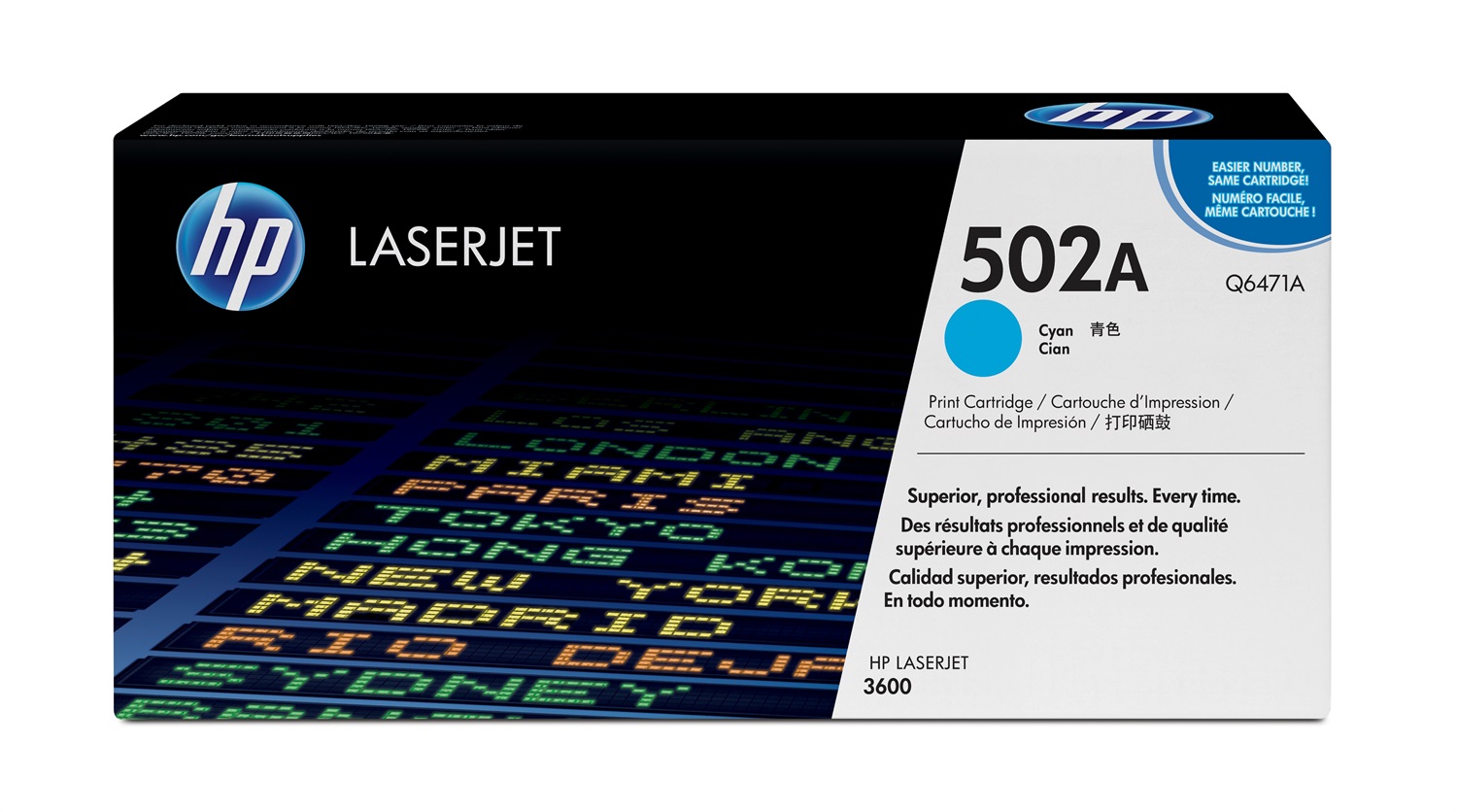 HP Cartuccia Toner Originale Ciano Q6471A 502A - Compatibile con Color LaserJet 3600, 4000 Pagine