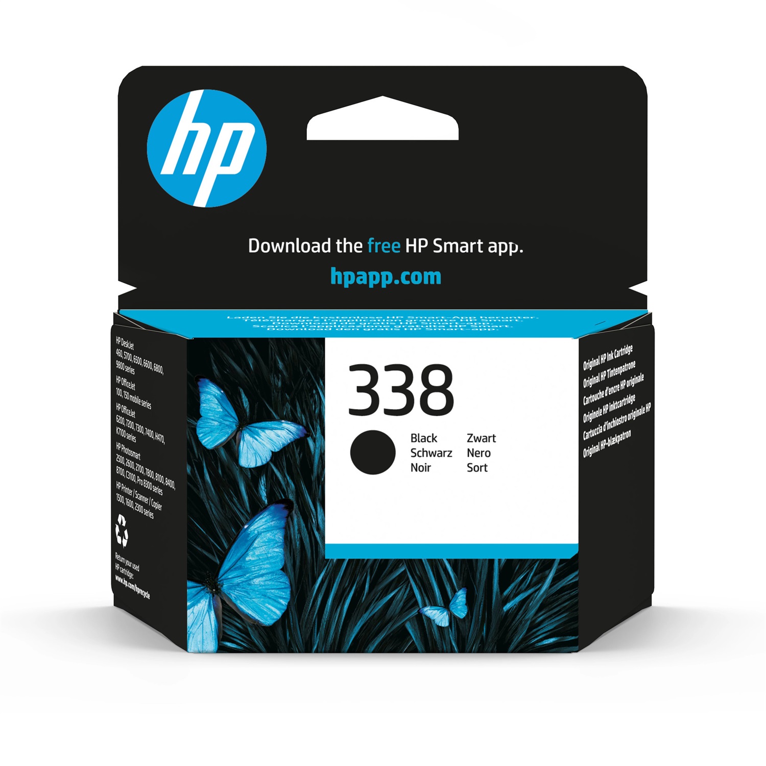 HP Cartuccia Compatibile C8765E Nero 338 - 11ml, Circa 480 Pagine, Compatibile con Diverse Stampanti HP
