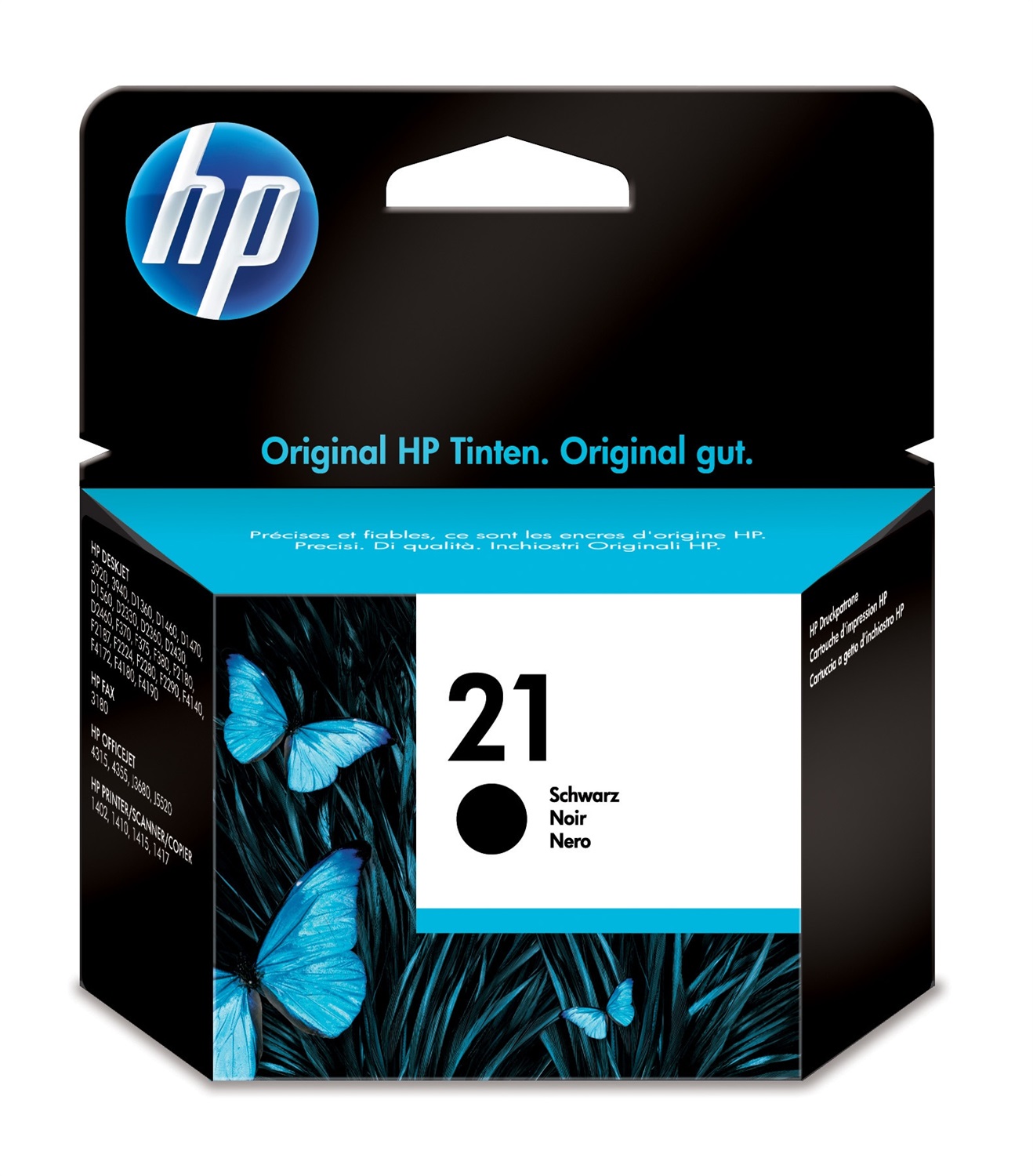 Hewlett Packard Cartuccia originale inchiostro nero HP 21 C9351AE - 5 ml, 190 pagine, Inchiostro a base di pigmento