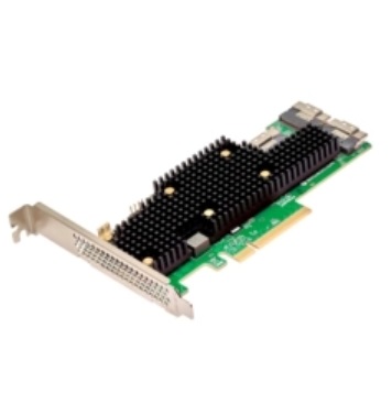 Broadcom eHBA 9600-24i - Scheda di interfaccia e adattatore Interno SAS/SATA - PCIe 4.0 - 24 Canali - Verde/Argento