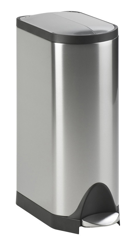 simplehuman Cestino a Farfalla CW1824 30 L con Pedale in Acciaio Inox Spazzolato e Rivestimento Antimacchia