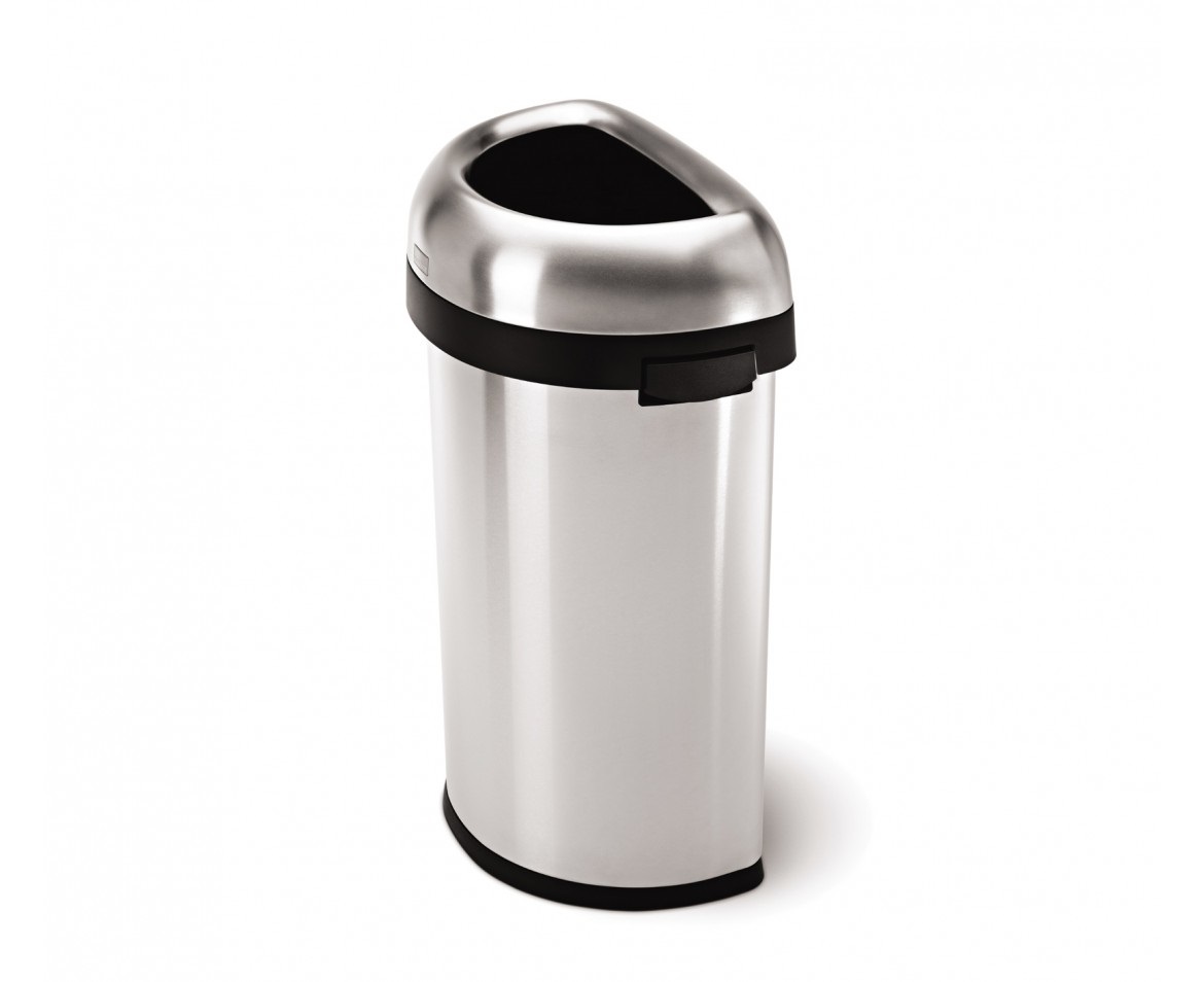 simplehuman CW1468 bidone per la spazzatura 60 L Angolo Acciaio inox