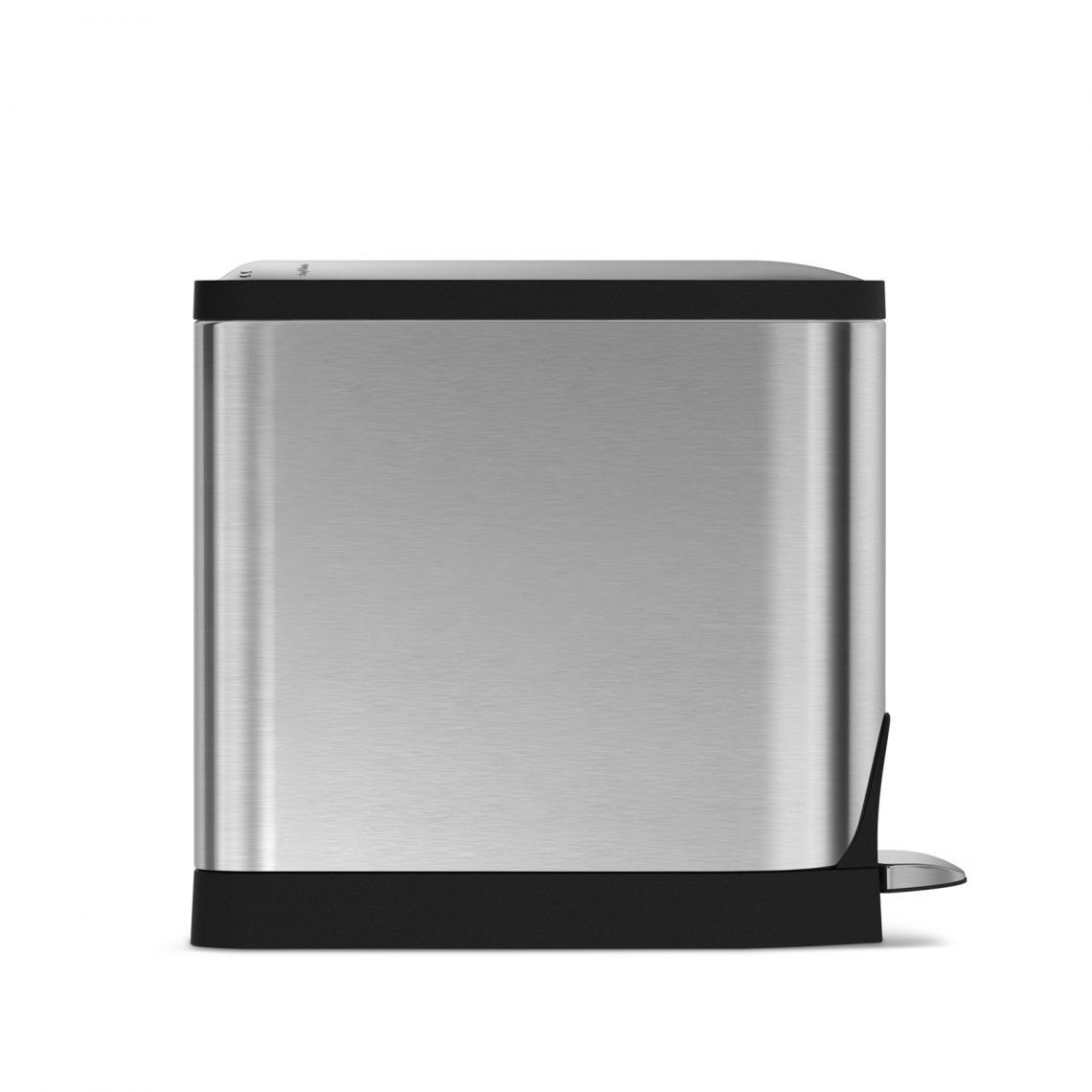 simplehuman Cestino a Pedale Butterfly 10L in Acciaio Inossidabile Anti-Impronta - Design Compatto per Spazi Ridotti