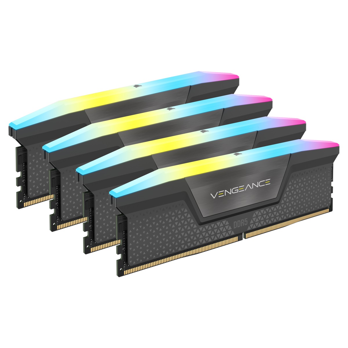 Corsair Vengeance RGB 64GB (4x16GB) DDR5 5600MHz CL36 - Memoria Compatibile per PC con AMD EXPO e Intel XMP