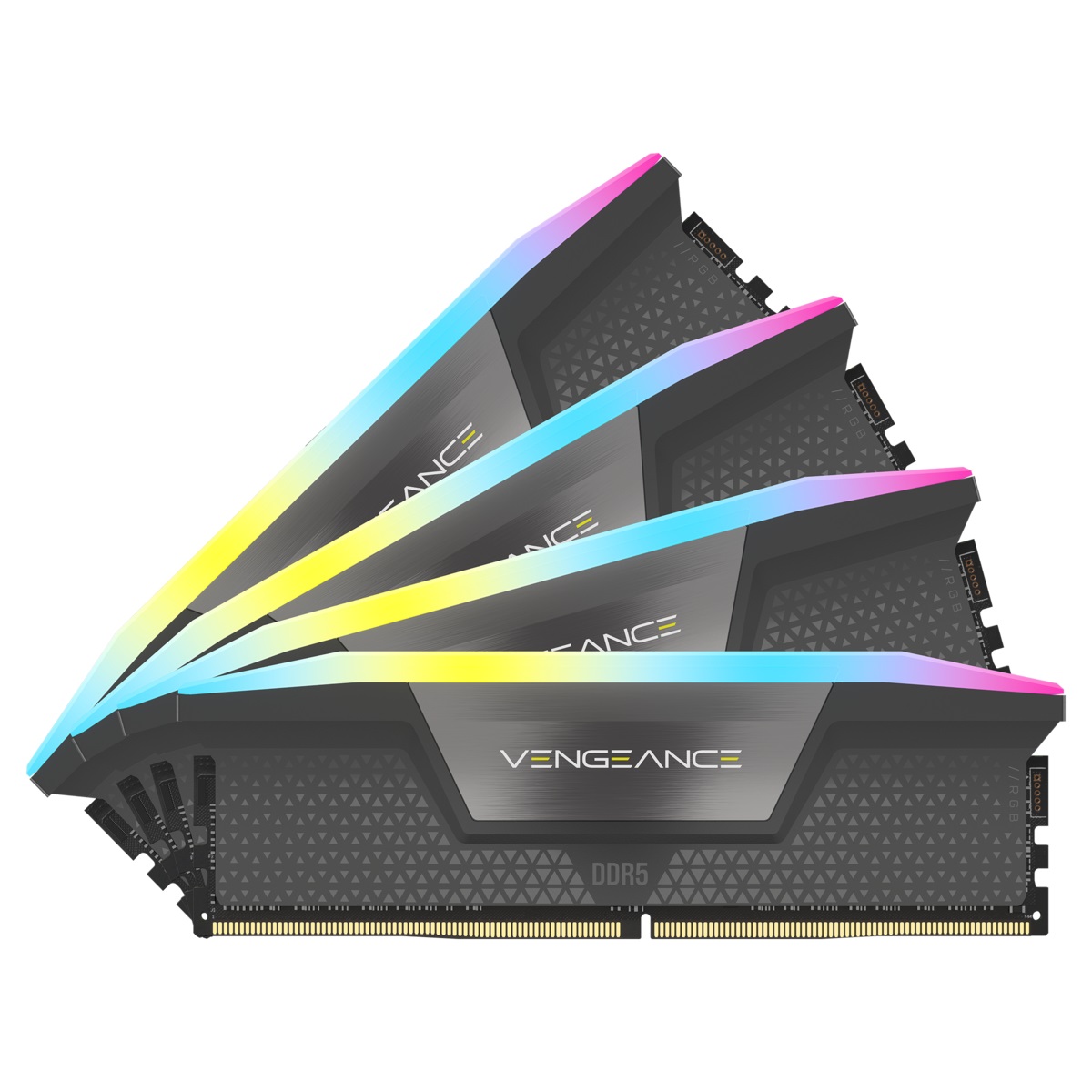 Corsair Vengeance RGB 64GB (4x16GB) DDR5 5600MHz CL36 - Memoria Compatibile per PC con AMD EXPO e Intel XMP