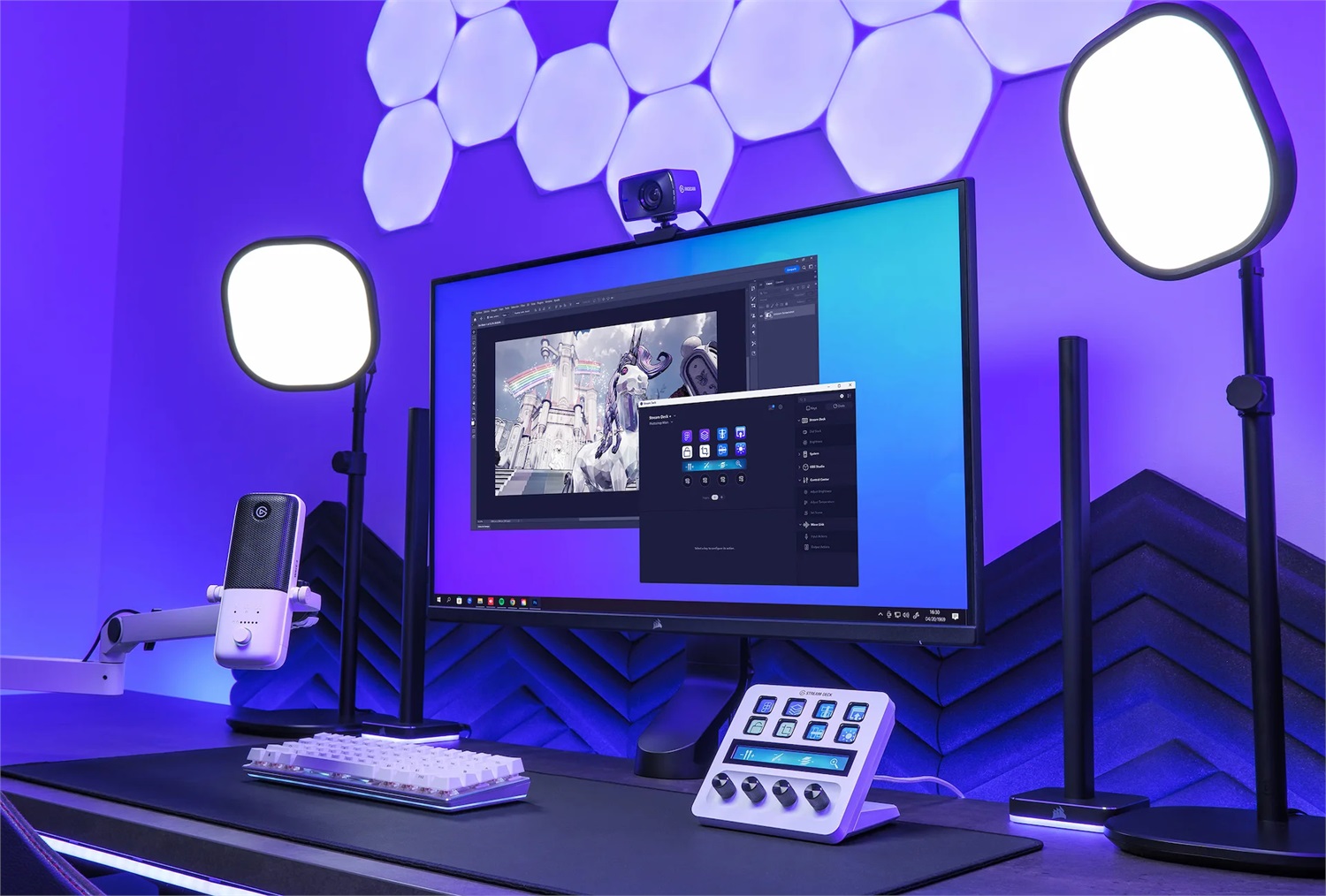 Elgato Stream Deck Edizione Bianca con 8 Pulsanti per Streaming