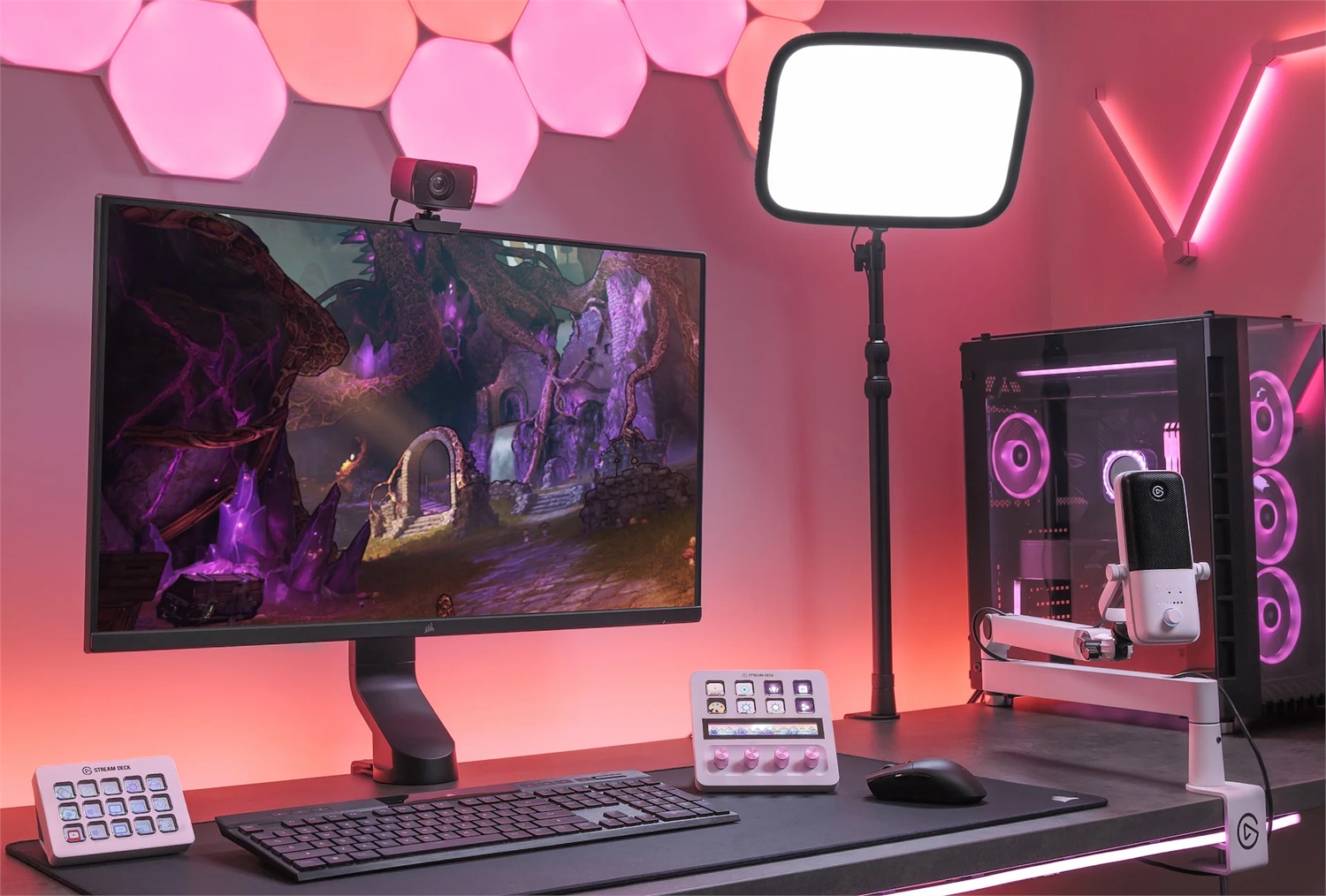 Elgato Stream Deck Edizione Bianca con 8 Pulsanti per Streaming