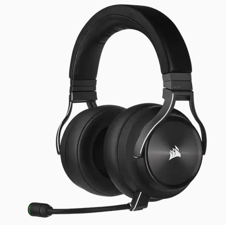 Corsair VIRTUOSO RGB Wireless XT Cuffie da Gioco Circumaurali con Microfono Omnidirezionale, Bluetooth e Connettività Dual Wireless - Nero