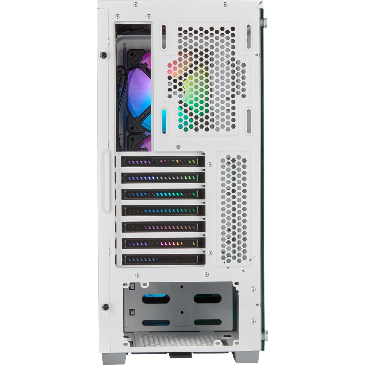 Corsair iCUE 220T RGB Airflow Midi Tower Bianco - Case Gaming ATX con Finestra in Vetro Temprato e Design Ottimizzato per il Raffreddamento