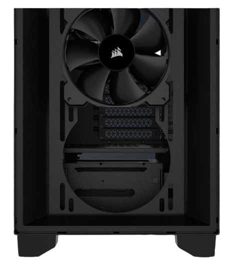 Corsair 3000D AIRFLOW Case per PC Mid-Tower Nero - Ventole a 3 Pin, Supporto GPU a Quattro Slot, Spazio per 8 Ventole da 120 mm, Design con Flusso D'aria Elevato