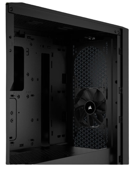 Corsair 3000D AIRFLOW Case per PC Mid-Tower Nero - Ventole a 3 Pin, Supporto GPU a Quattro Slot, Spazio per 8 Ventole da 120 mm, Design con Flusso D'aria Elevato
