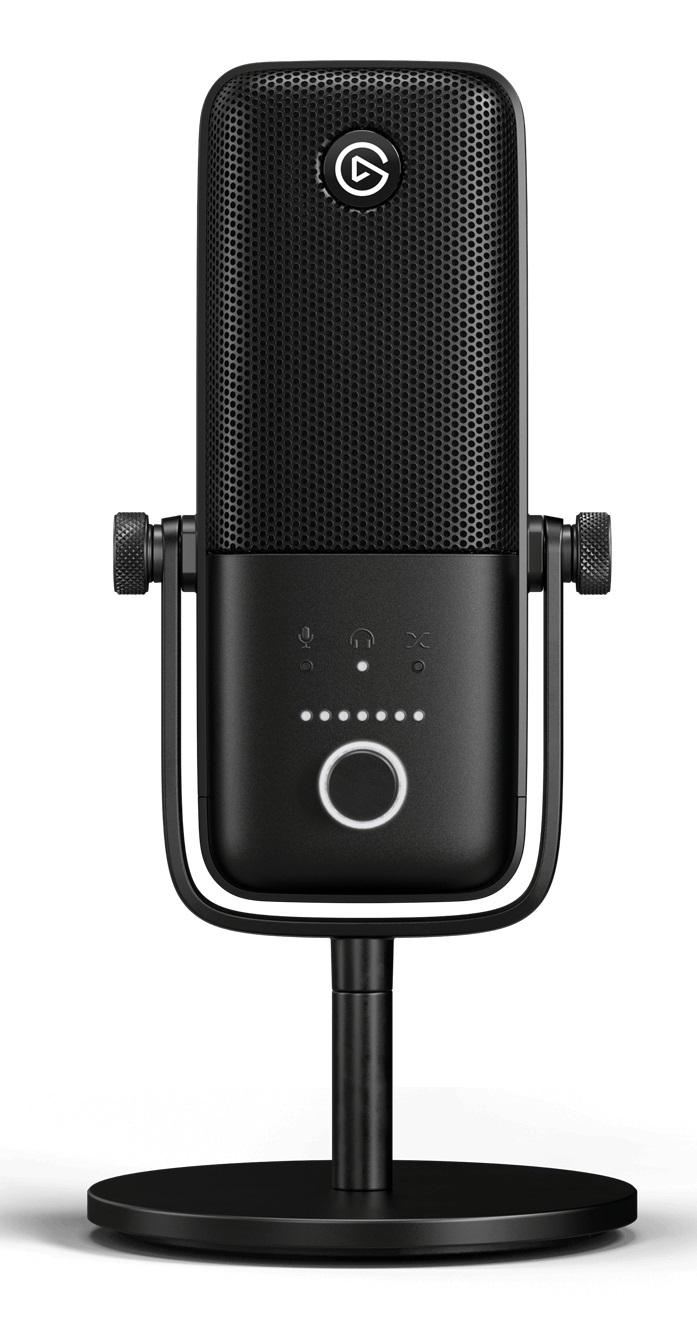 Elgato Wave:3 Nero - Microfono da tavolo USB a Condensatore per Streaming, Podcast e Gaming con Software di Mixaggio