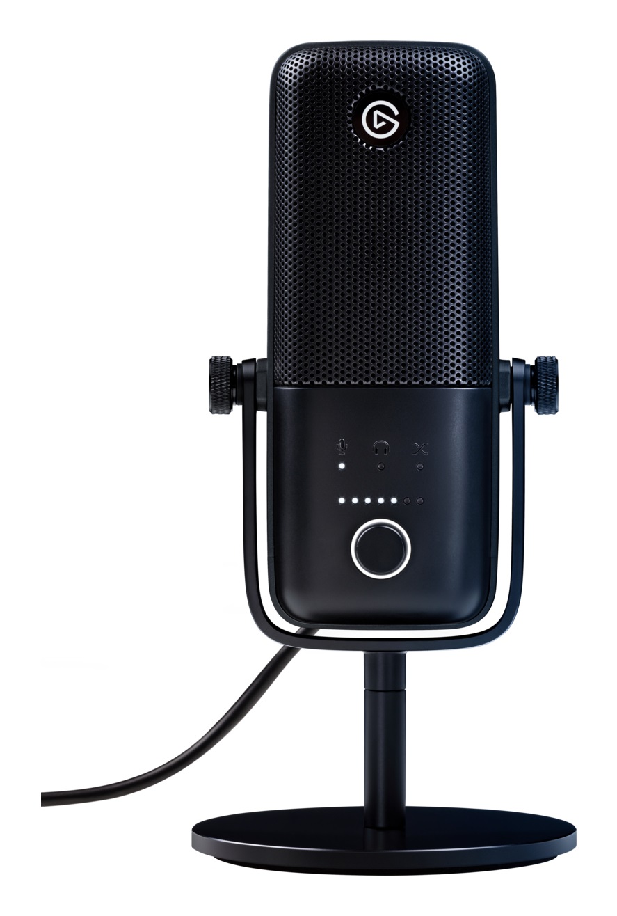 Elgato Wave:3 Nero - Microfono da tavolo USB a Condensatore per Streaming, Podcast e Gaming con Software di Mixaggio