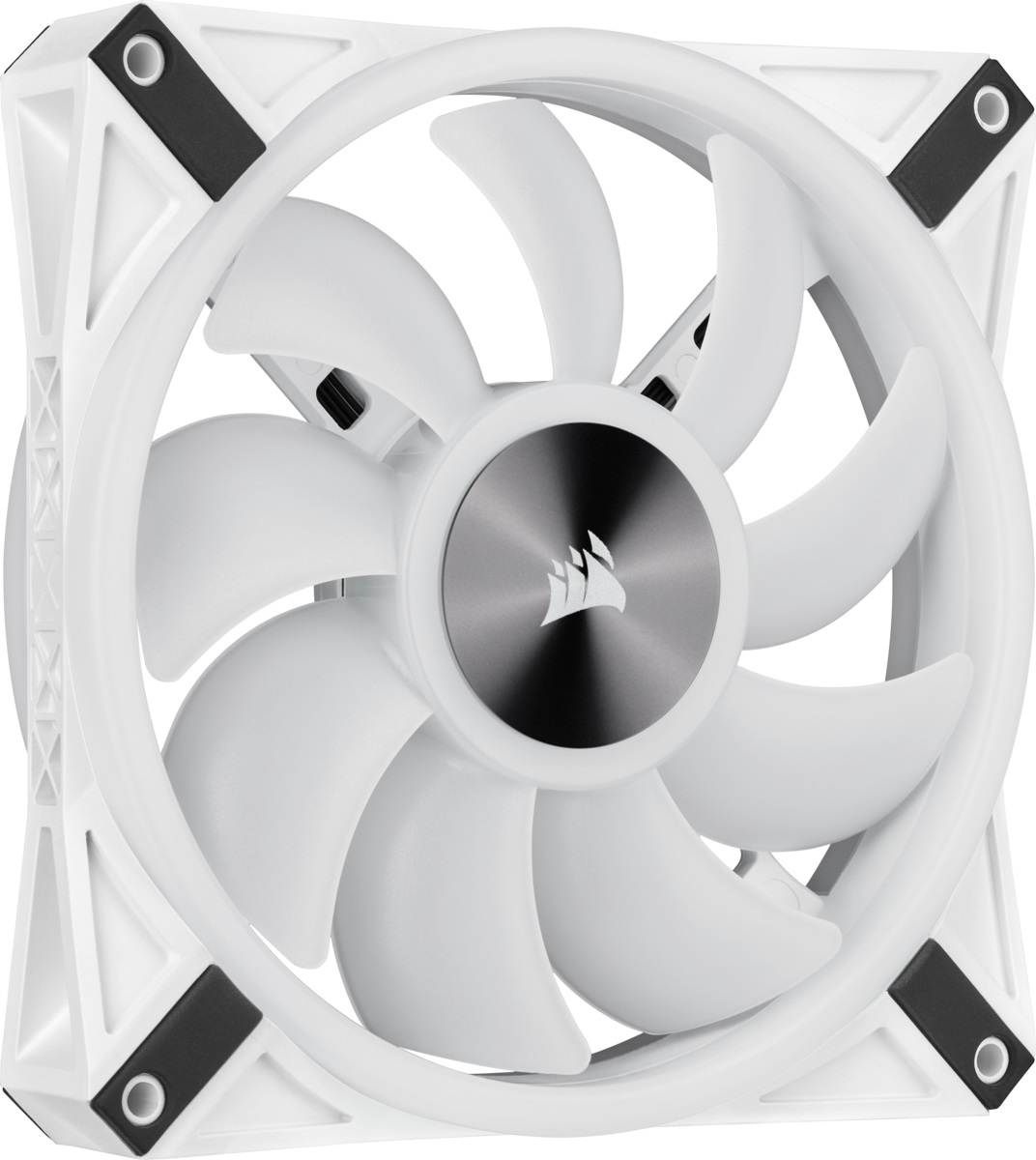 Corsair iCUE QL140 RGB Ventola PWM 140 mm con 68 LED RGB Regolabili, Fino a 1.250 Giri/Min, Silenziosa, Confezione Doppia con Lighting Node CORE, Bianco/RGB