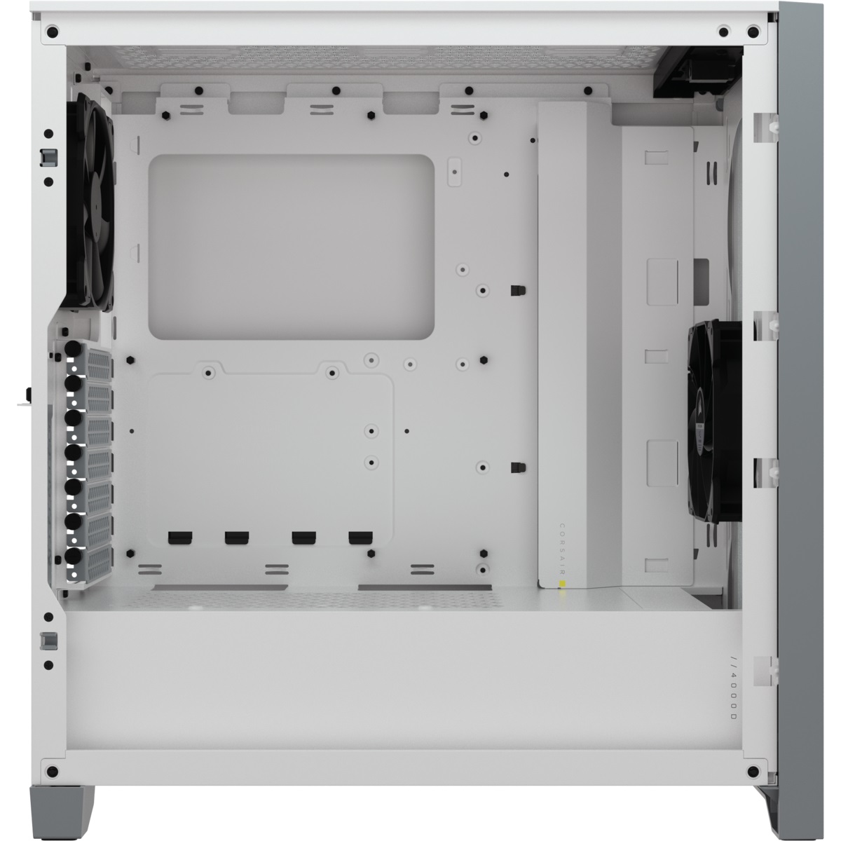 Corsair 4000D Case ATX Mid-Tower Bianco con Vetro Temperato, Pannello Anteriore in Acciaio, Due Ventole da 120 mm Incluse