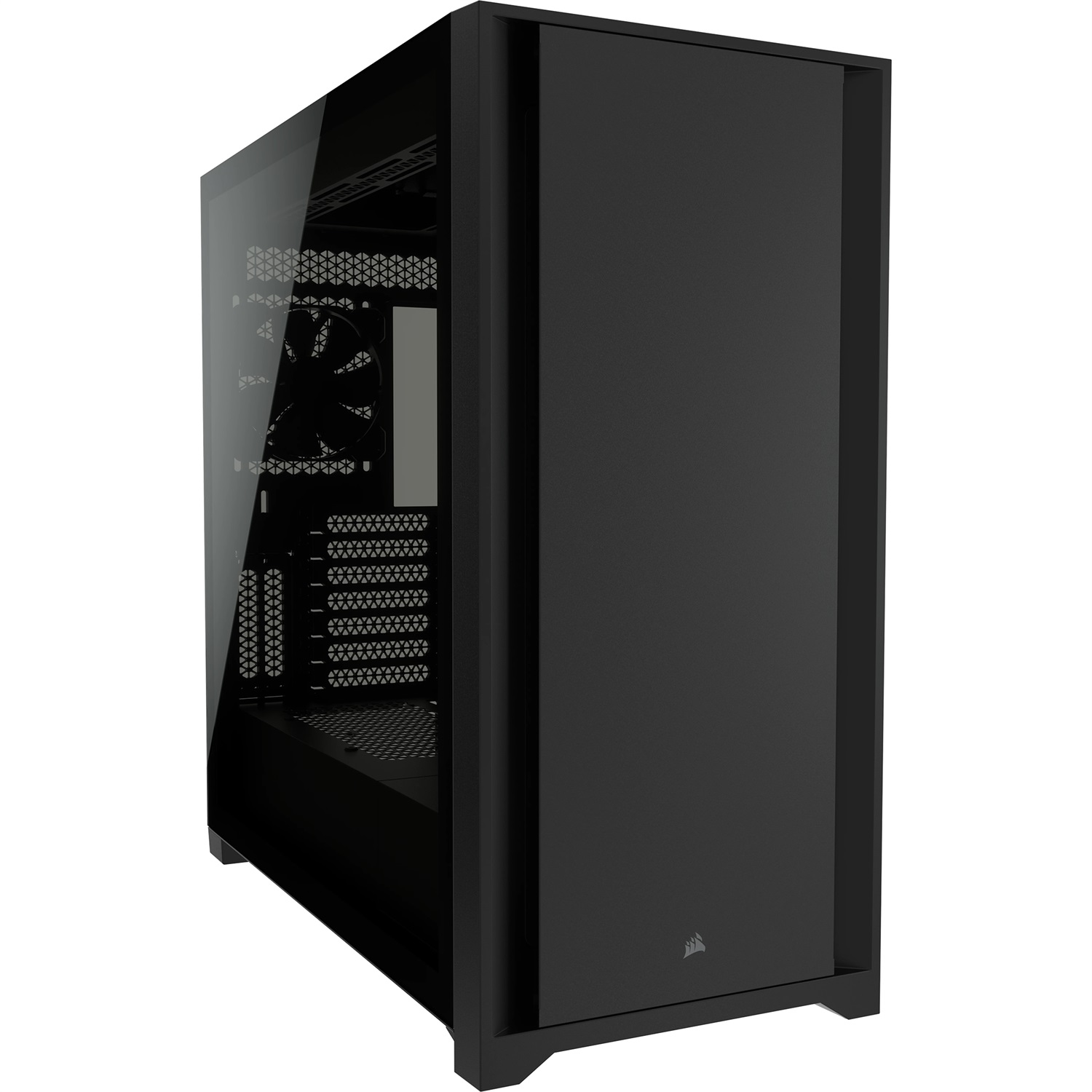 Corsair 5000D Tempered Glass Midi Tower Nero - Case ATX Mid-Tower con Vetro Temperato, Pannello Anteriore in Acciaio e Due Ventole da 120 mm Incluse