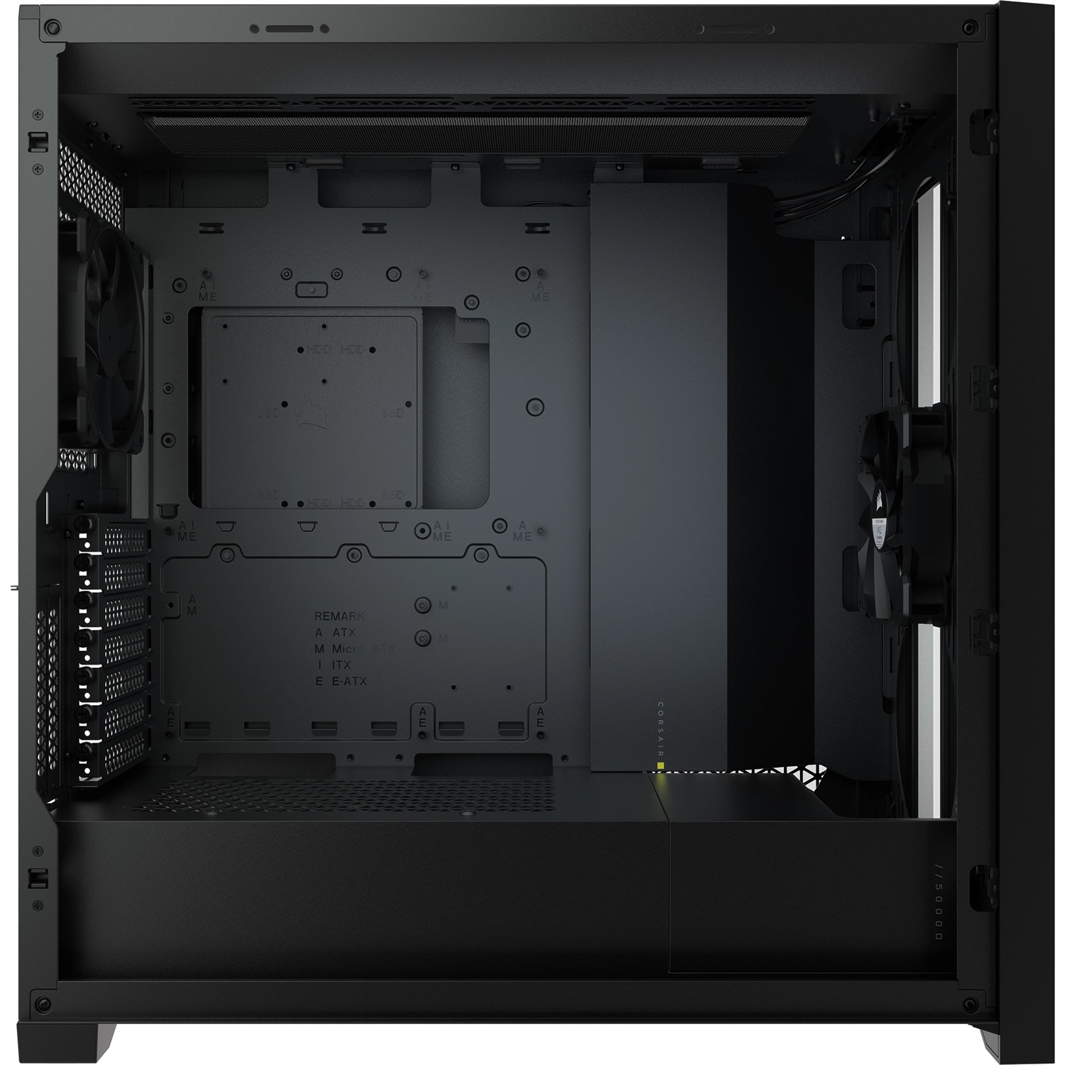 Corsair 5000D Tempered Glass Midi Tower Nero - Case ATX Mid-Tower con Vetro Temperato, Pannello Anteriore in Acciaio e Due Ventole da 120 mm Incluse