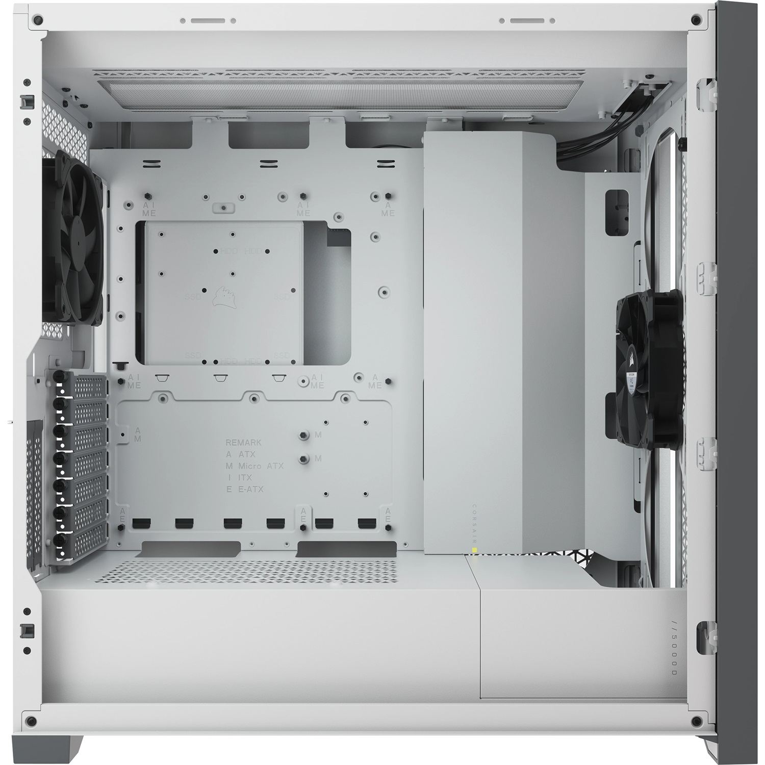 Corsair 5000D AIRFLOW Midi Tower Bianco con Vetro Temperato, Pannello Anteriore a Flusso d'aria Elevato e Due Ventole da 120 mm Incluse