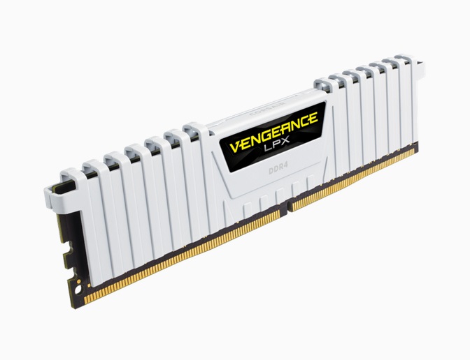 Corsair Vengeance LPX CMK32GX4M2E3200C16W Memoria RAM 32 GB (2 x 16 GB) DDR4 3200 MHz CL16 con Dissipatore in Alluminio