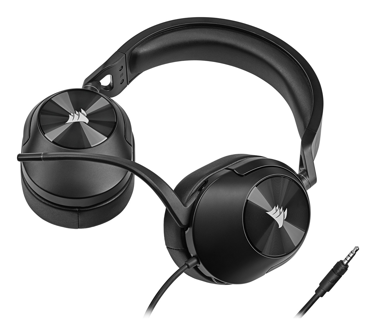 Corsair HS55 STEREO Auricolare Cablato Gaming Carbonio con Microfono e Comfort in Memory Foam