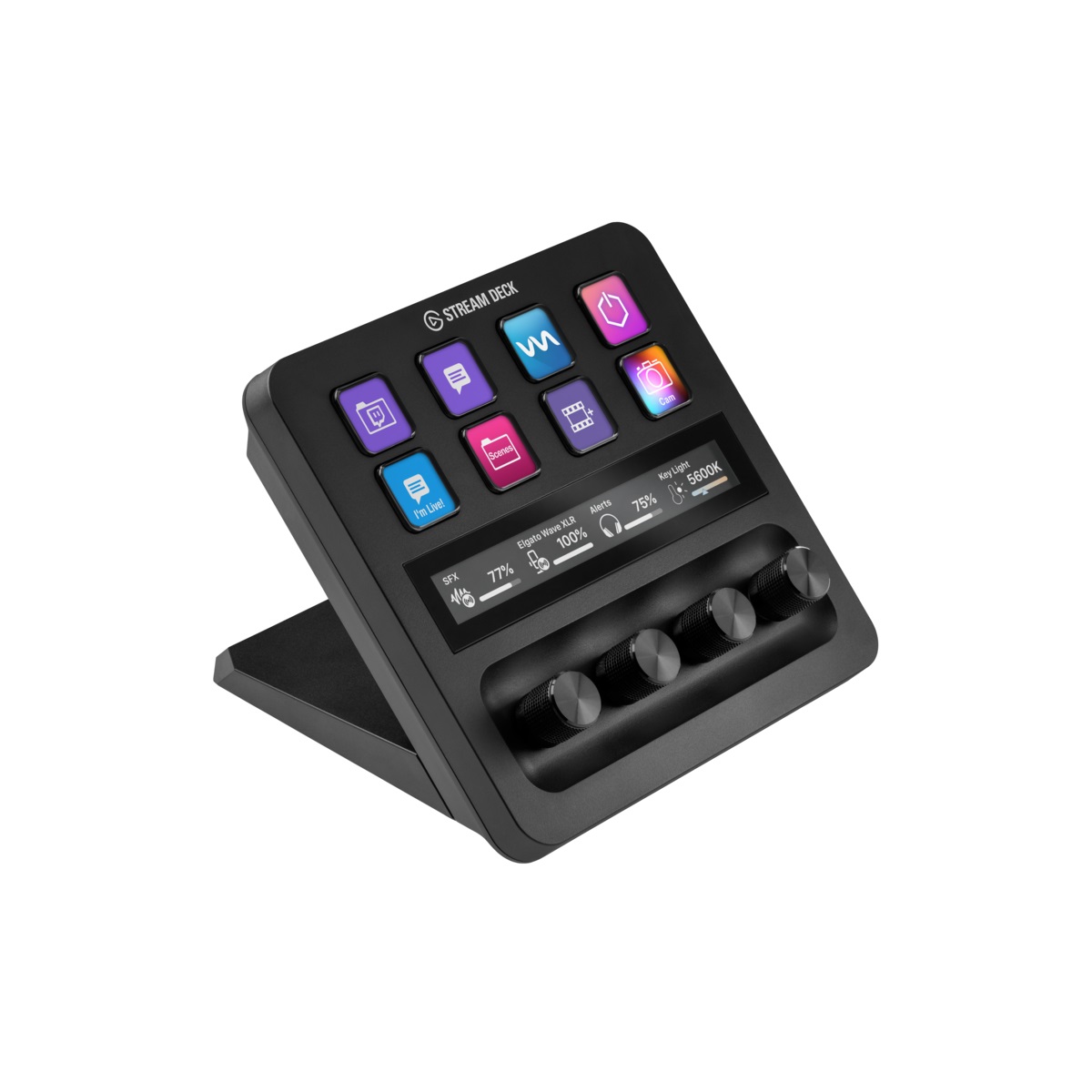 Elgato Stream Deck Nero - 8 Pulsanti LCD Programmabili, Compatibile con Windows e Mac