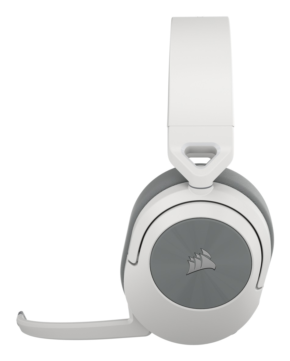 Corsair HS55 WIRELESS Cuffie da Gioco Bluetooth - Dolby 7.1 Surround, Microfono Omnidirezionale, Portata Fino a 50 Piedi, Compatibili con PC, Mac, PS5, PS4 - Colore Bianco