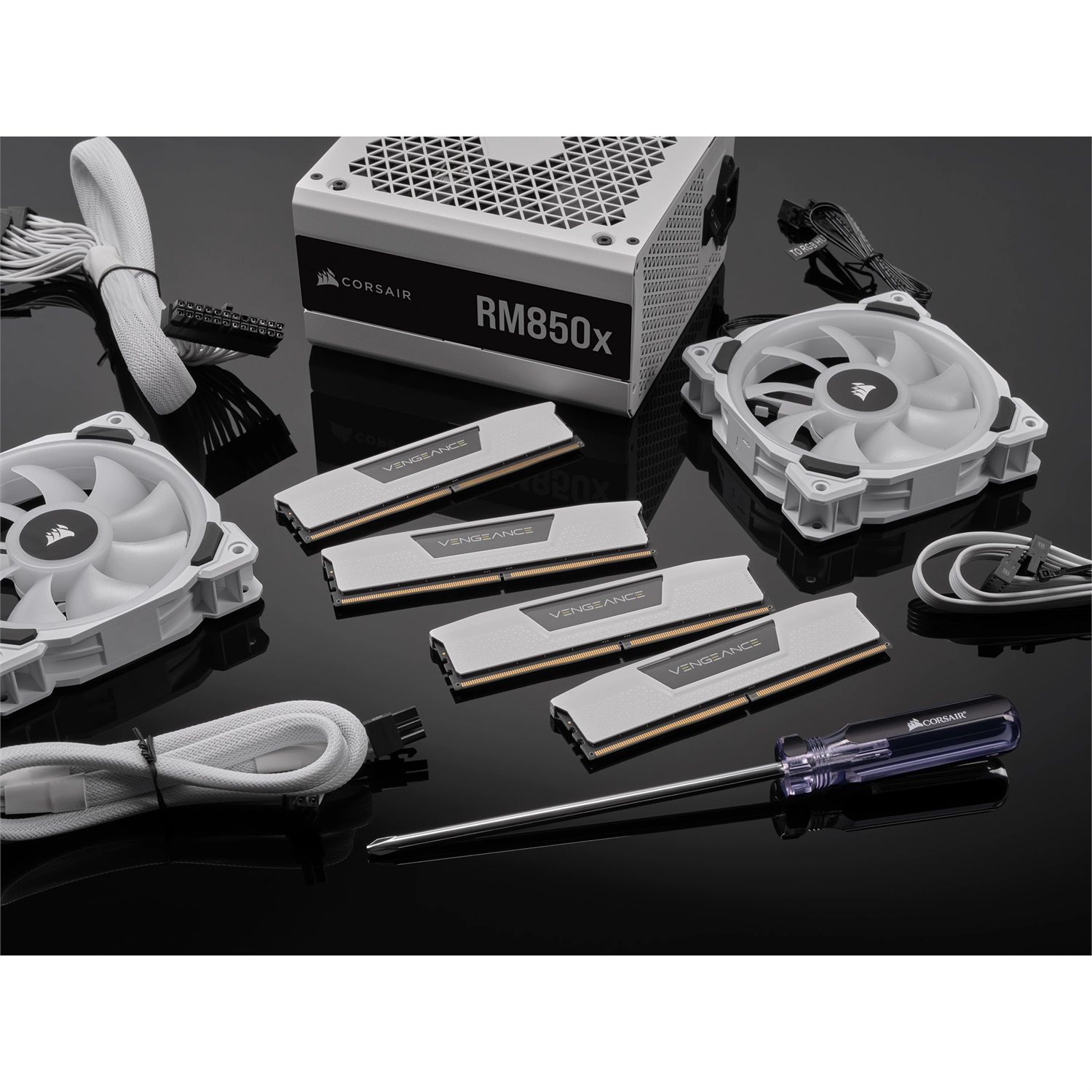 Corsair Vengeance DDR5 RAM 32GB (2x16GB) 5200MHz CL40 - Compatibile iCUE, Bianco