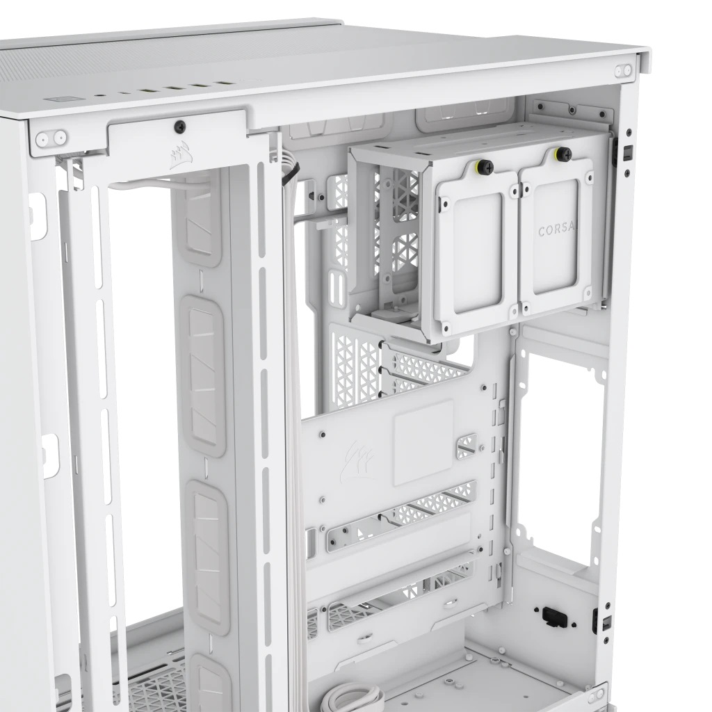 Corsair 6500X Midi Tower Bianco - Case ATX Doppia Camera con Vetro Temperato, Compatibile con minITX/mATX/ATX/E-ATX