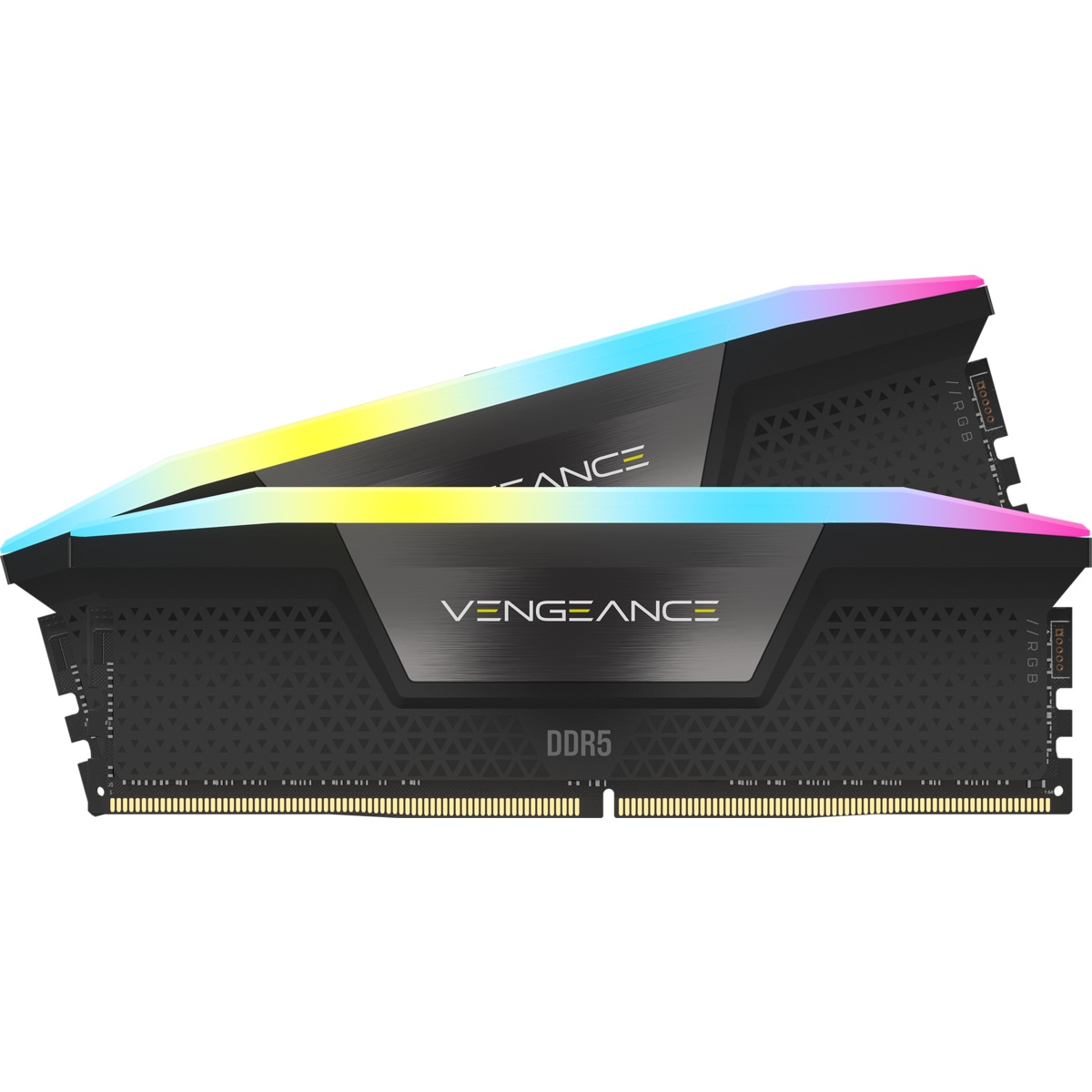 Corsair Vengeance RGB 96 GB (2 x 48 GB) DDR5 5200 MHz CL38 Intel XMP - Memoria per Computer Nero