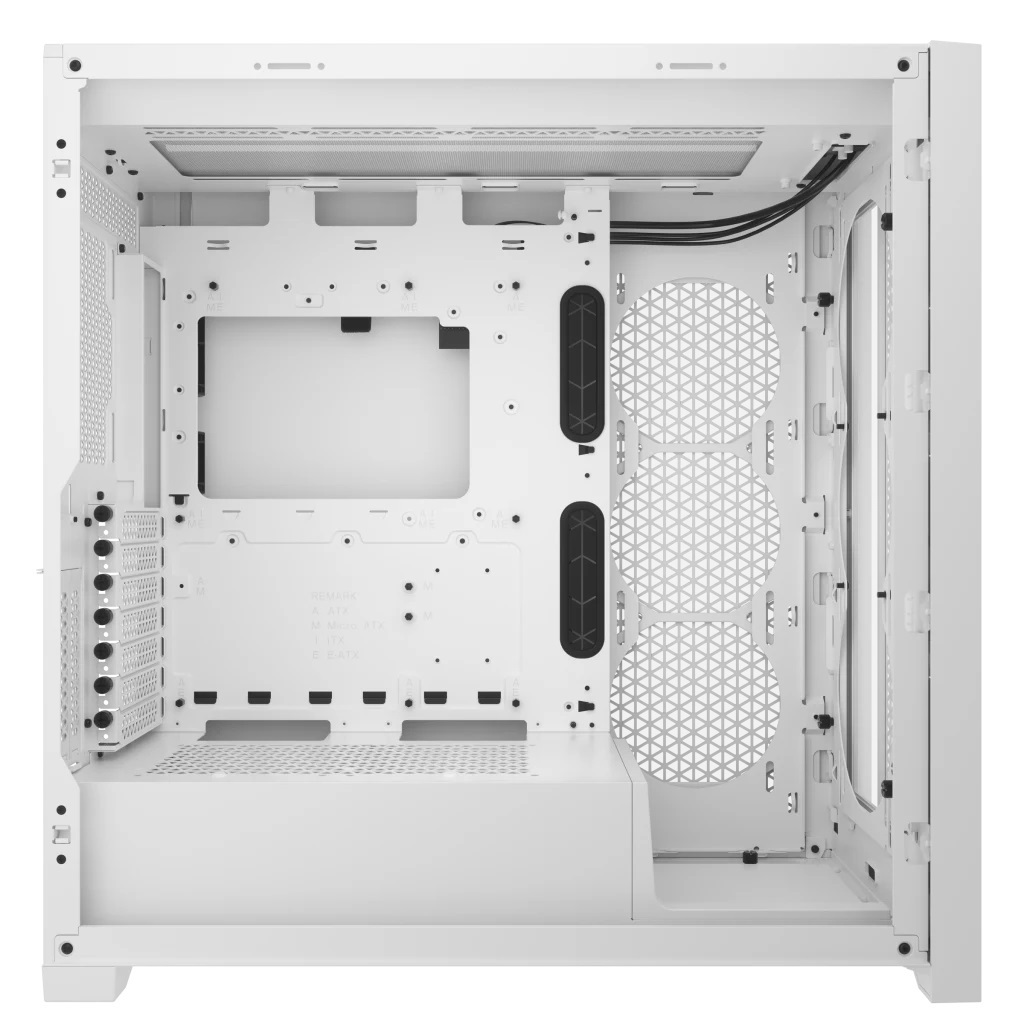 Corsair 5000D CORE AIRFLOW Midi Tower ATX PC Case Bianco - Pannello in Vetro Temperato, Design ad Alto Flusso d'Aria, Interni Spaziosi per Radiatori da 360 mm