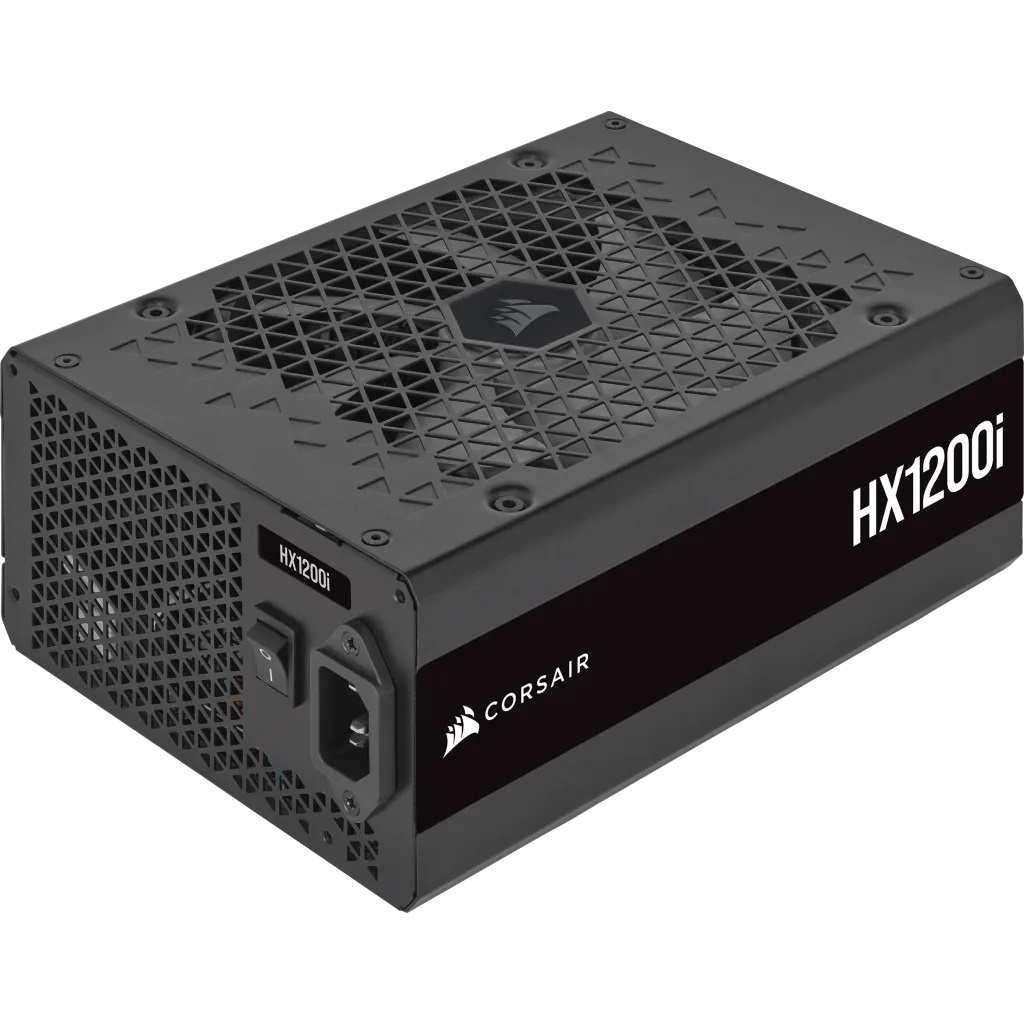 Corsair HX1200i Alimentatore 1200W Interamente Modulare 80 PLUS Platinum - Compatibile con ATX 3.0 e PCIe 5.0 - Ultra-Silenzioso con Ventola a Cuscinetto Fluidodinamico - Nero