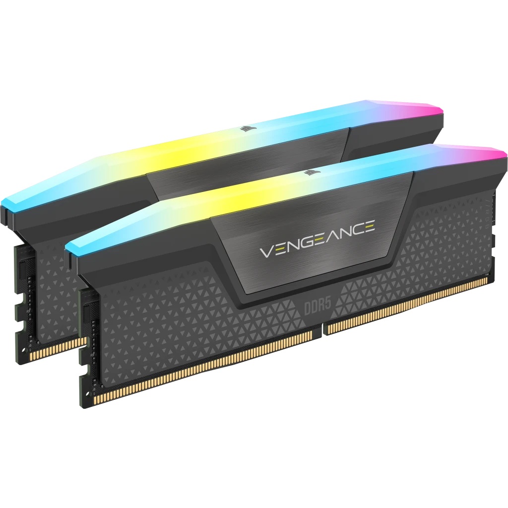 Corsair Vengeance RGB CMH64GX5M2B6000Z30 - Memoria RAM 64 GB (2 x 32 GB) DDR5 6000 MHz CL30 con Illuminazione RGB