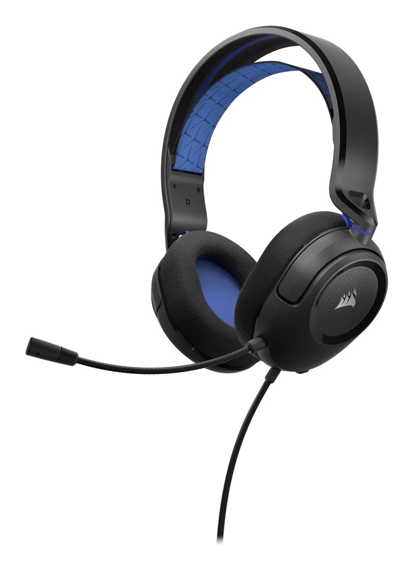 Corsair HS35 V2 Cuffie Gaming Over Ear Cablate Blu con Microfono