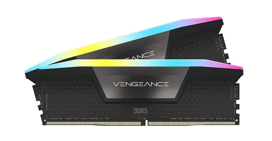 Corsair Vengeance RGB 64GB (2x32GB) DDR5 5600MHz CL40 - Memoria RAM con Illuminazione RGB