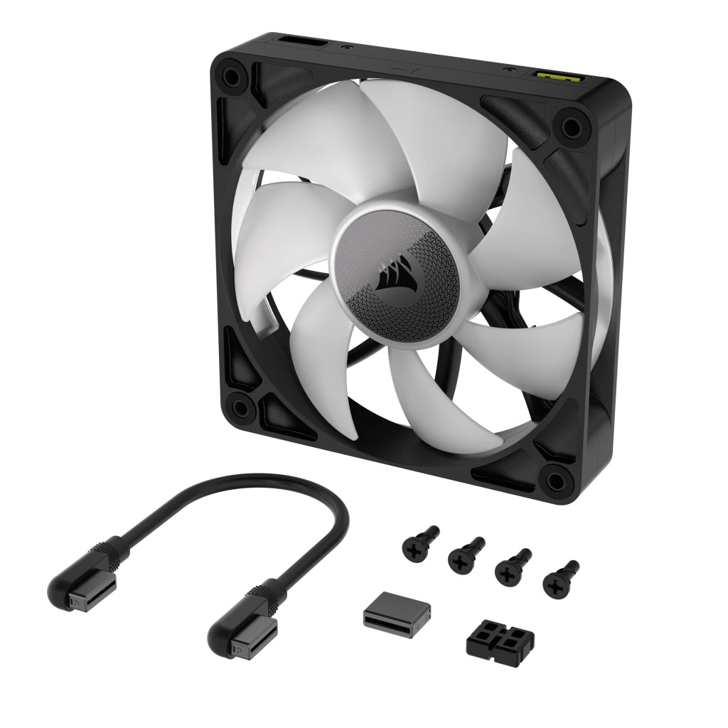 Corsair iCUE LINK RX120 RGB Ventola PWM 120mm - Cuscinetto a Cupola Magnetica - Nero