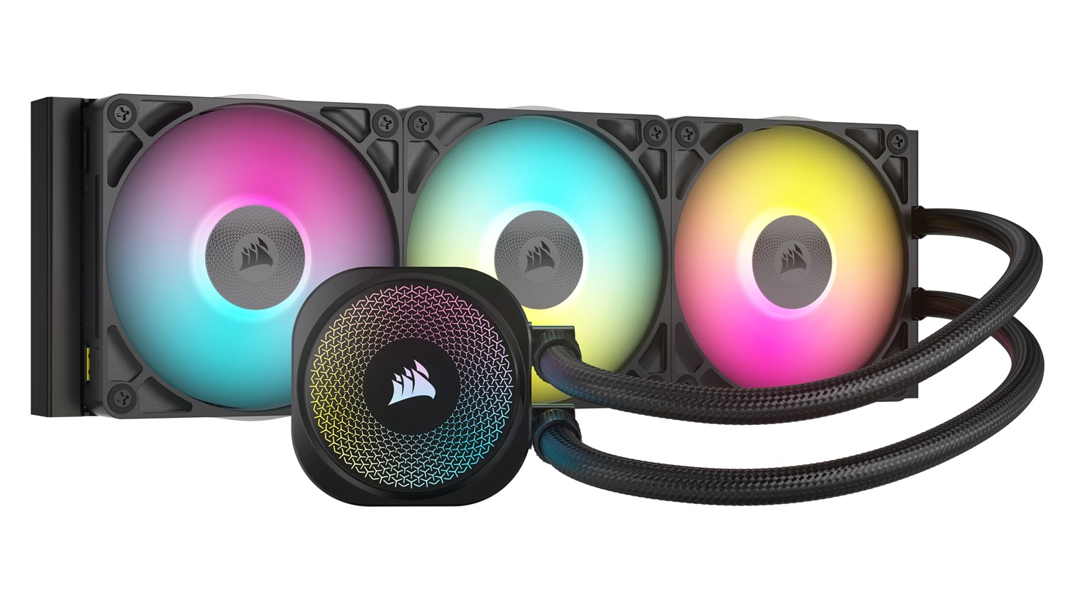 CORSAIR iCUE LINK TITAN 360 RX RGB Raffreddatore CPU a Liquido - 360mm AIO con 3x Ventole RGB - Compatibile con Intel LGA 1851/1700 e AMD AM5/AM4 - Hub iCUE LINK Incluso - Nero