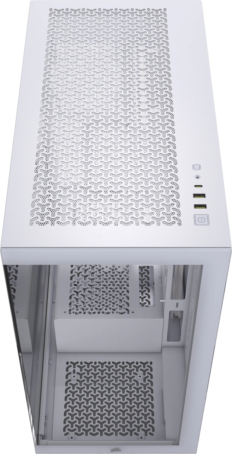 Corsair 3500X Midi Tower Bianco - Case ATX con Pannelli in Vetro Temperato, Design Doppia Camera e Compatibilità E-ATX