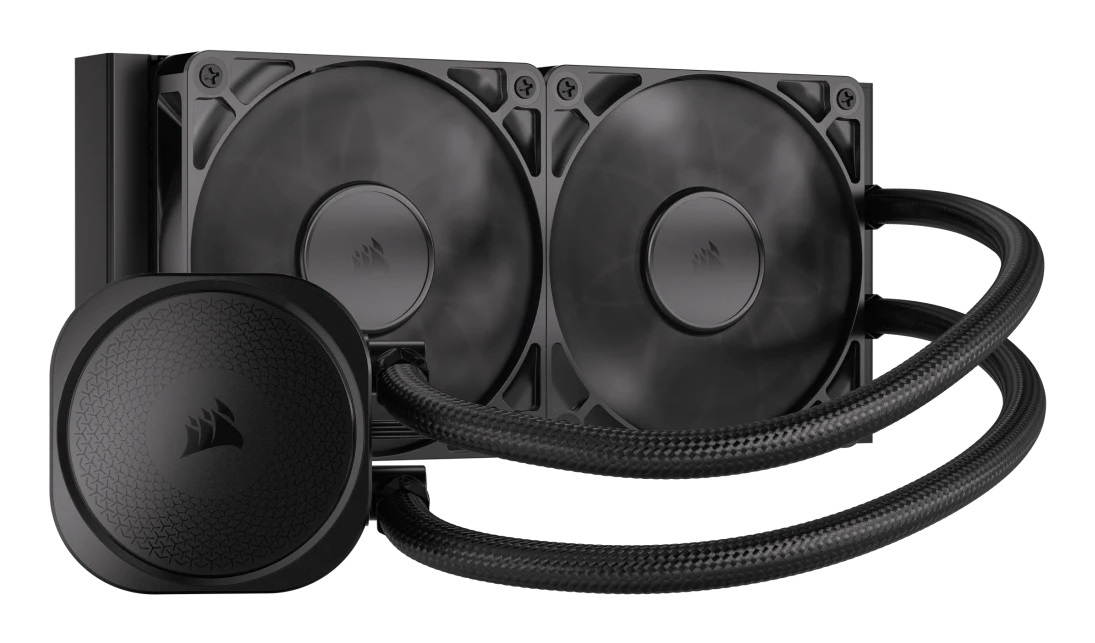 Corsair NAUTILUS 240 RS Raffreddatore CPU a Liquido 240mm AIO - Basso Rumore, 2100 Giri/min, Compatibile con Intel LGA 1851/1700 e AMD AM5/AM4, 2x RS120 Ventilatori Inclusi, Nero