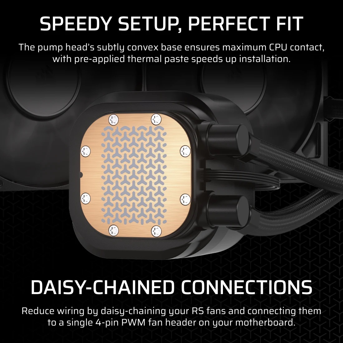 Corsair NAUTILUS 240 RS Raffreddatore CPU a Liquido 240mm AIO - Basso Rumore, 2100 Giri/min, Compatibile con Intel LGA 1851/1700 e AMD AM5/AM4, 2x RS120 Ventilatori Inclusi, Nero