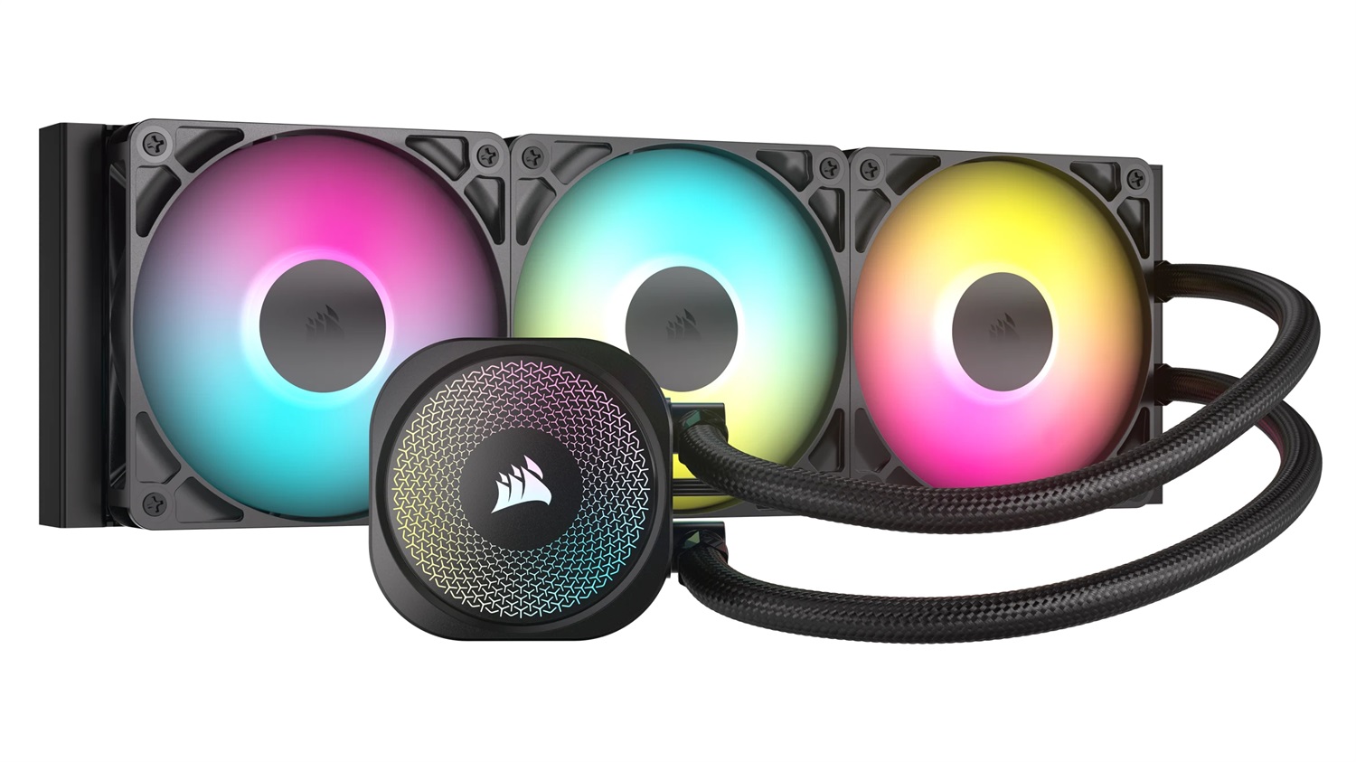 Corsair NAUTILUS 360 RS ARGB Raffreddatore CPU a Liquido 360mm AIO con 3 Ventilatori ARGB - Compatibile Intel LGA 1851/1700 e AMD AM5/AM4 - Nero