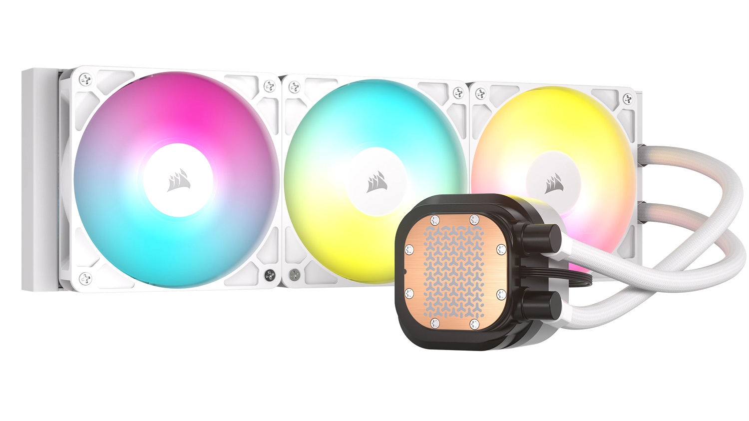 CORSAIR NAUTILUS 360 RS ARGB Raffreddatore CPU a Liquido 360mm AIO con 3 Ventilatori ARGB - Compatibile Intel LGA 1851/1700 e AMD AM5/AM4 - Bianco