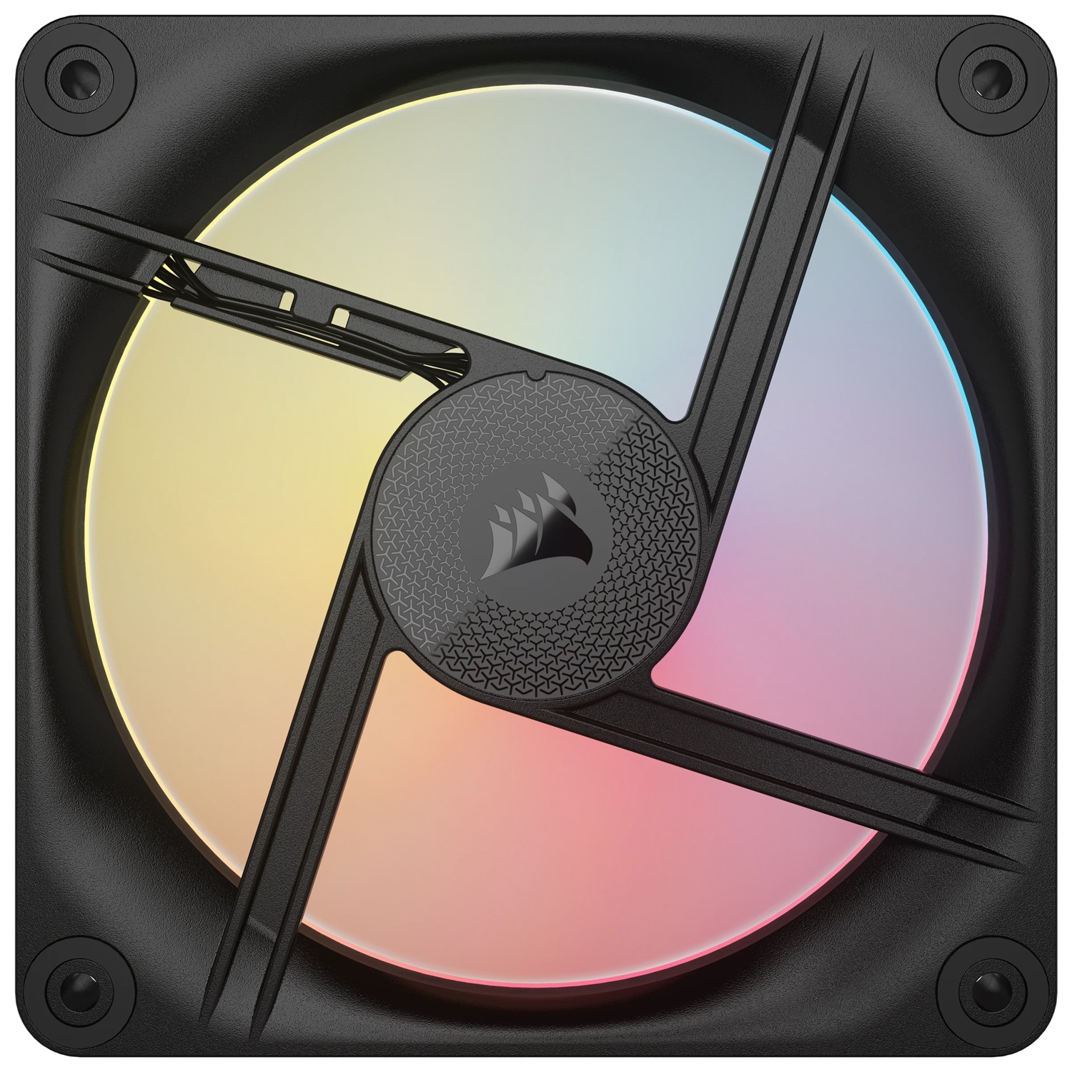 CORSAIR iCUE LINK LX120-R RGB Ventole PWM 120mm - Kit Tripla Ventola con Rotore Invertito, Basso Rumore, Cuscinetto Magnetico, Doppio Anello Luminoso, Viti QuikTurn™, Modalità Zero RPM - Nero