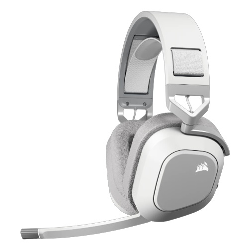 Corsair HS80 Max Cuffie da Gaming Wireless Hi-Fi a Padiglione Bluetooth Bianco con Dolby Atmos
