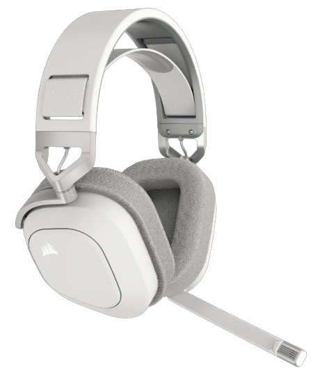 Corsair HS80 Max Cuffie da Gaming Wireless Hi-Fi a Padiglione Bluetooth Bianco con Dolby Atmos