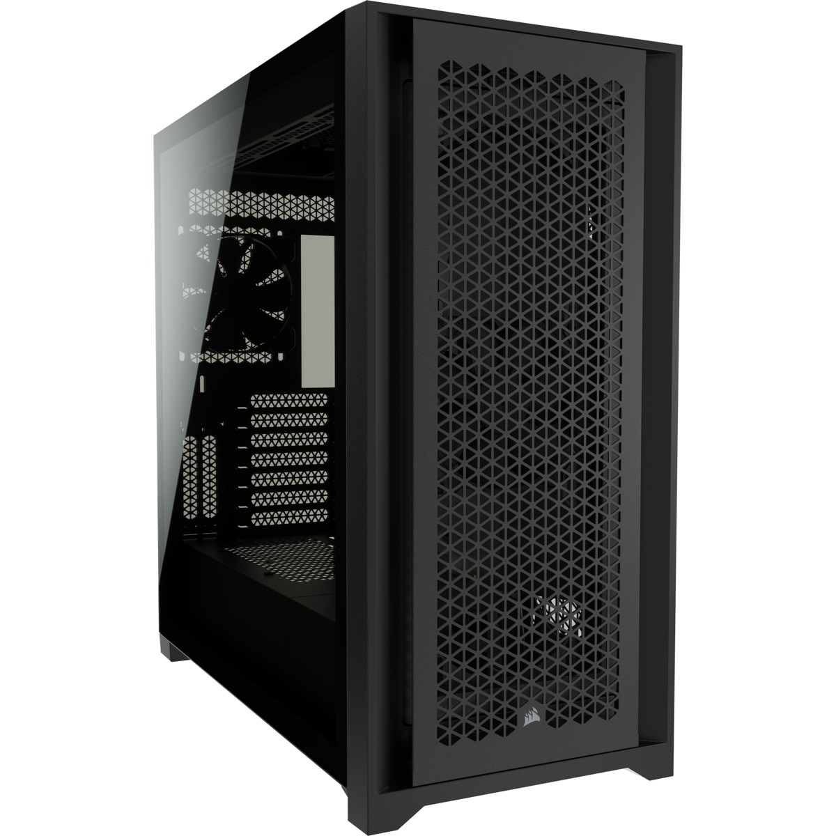 Corsair iCUE 5000D RGB Airflow Case Mid-Tower Nero - 3 Ventole AF120 RGB ELITE, Lighting Node PRO, Design ad Alto Flusso d'Aria